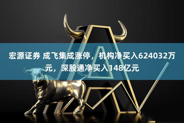 宏源证券 成飞集成涨停，机构净买入624032万元，深股通净买入148亿元