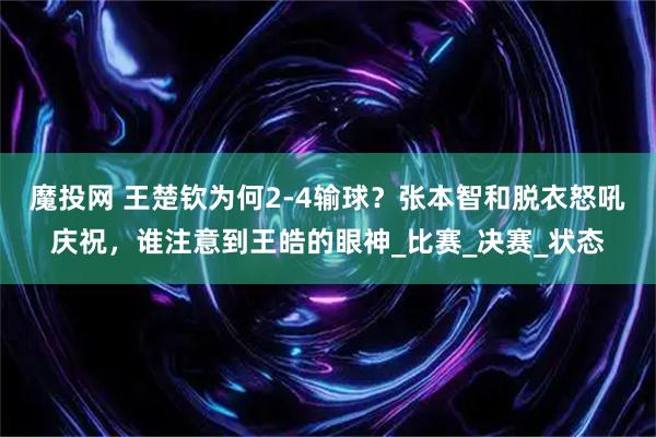 魔投网 王楚钦为何2-4输球?张本智和脱衣怒吼庆祝,谁注意到王皓的眼神_比赛_决赛_状态