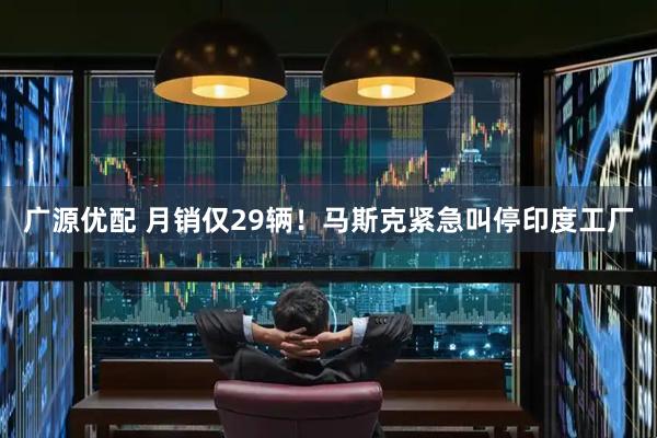 广源优配 月销仅29辆!马斯克紧急叫停印度工厂