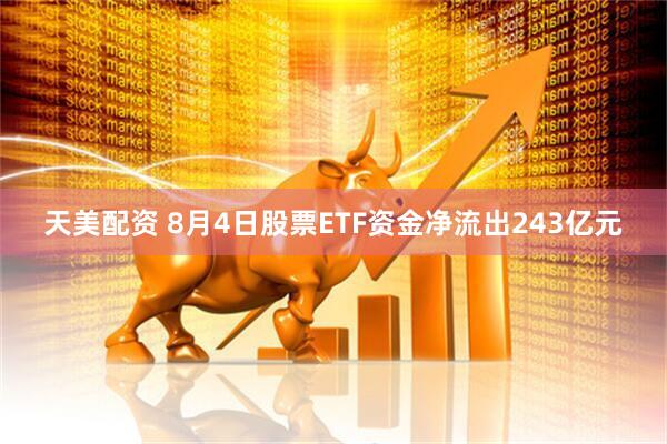 天美配资 8月4日股票ETF资金净流出243亿元